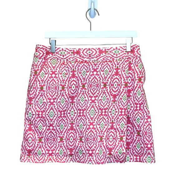 Peter Millar Pants - PETER MILLAR Pink/Green Abstract Skort